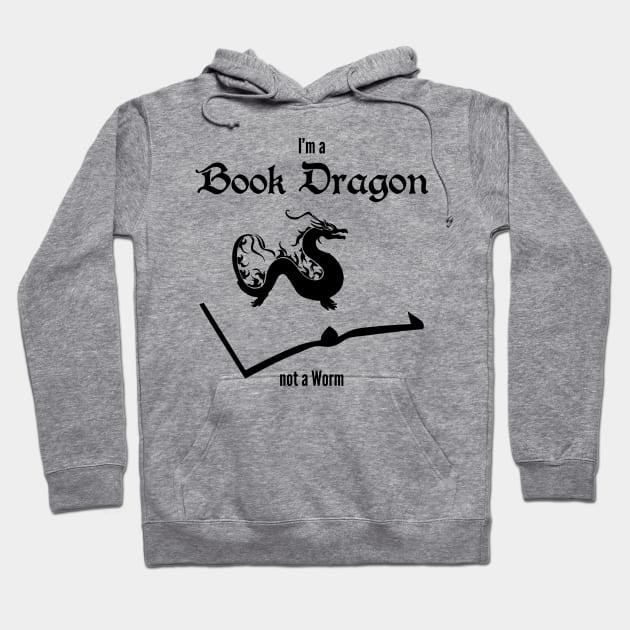 Book Dragon Hoodie by lindaursin